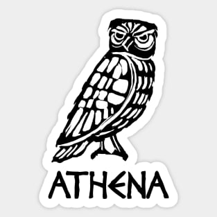 Wise Owl, Owl of Athena Sticker